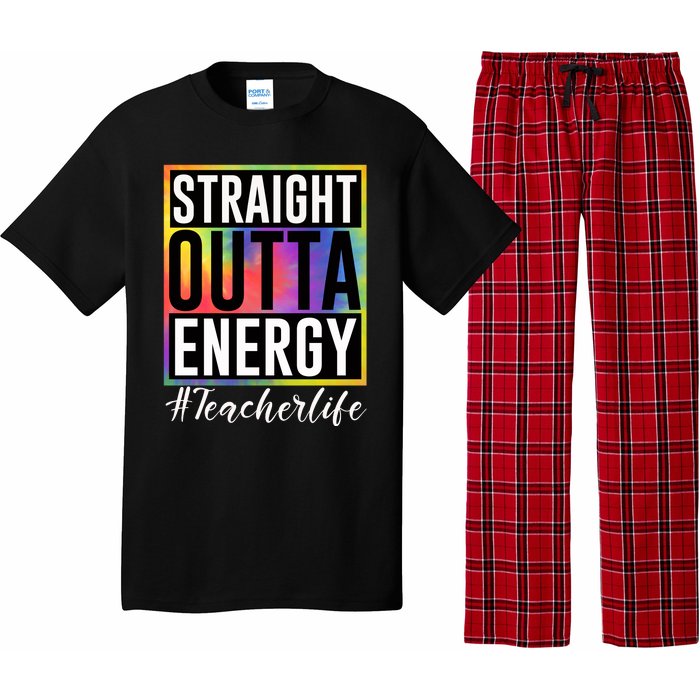 Straight Outta Energy Teacherlife Pajama Set