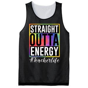 Straight Outta Energy Teacherlife Mesh Reversible Basketball Jersey Tank