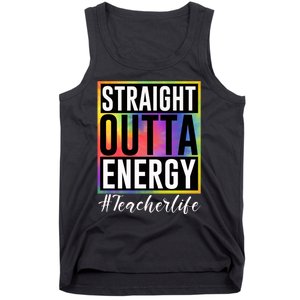 Straight Outta Energy Teacherlife Tank Top