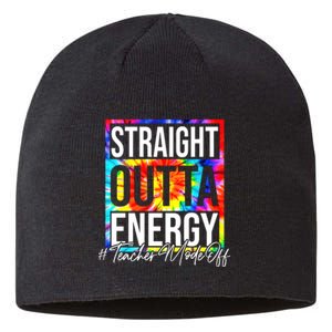 Straight Outta Energy Teacher Mode Off LAst Day Of School Sustainable Beanie