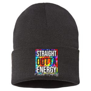 Straight Outta Energy Teacher Mode Off LAst Day Of School Sustainable Knit Beanie