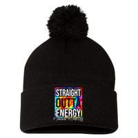 Straight Outta Energy Teacher Mode Off LAst Day Of School Pom Pom 12in Knit Beanie