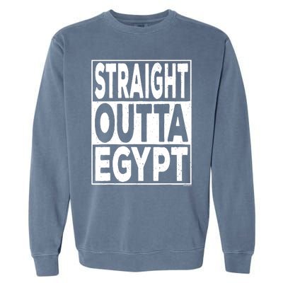 Straight Outta Egypt Funny Passover Seder Garment-Dyed Sweatshirt