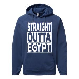 Straight Outta Egypt Funny Passover Seder Performance Fleece Hoodie