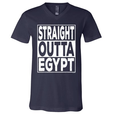 Straight Outta Egypt Funny Passover Seder V-Neck T-Shirt