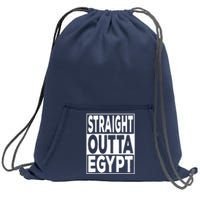 Straight Outta Egypt Funny Passover Seder Sweatshirt Cinch Pack Bag