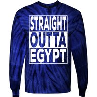 Straight Outta Egypt Funny Passover Seder Tie-Dye Long Sleeve Shirt