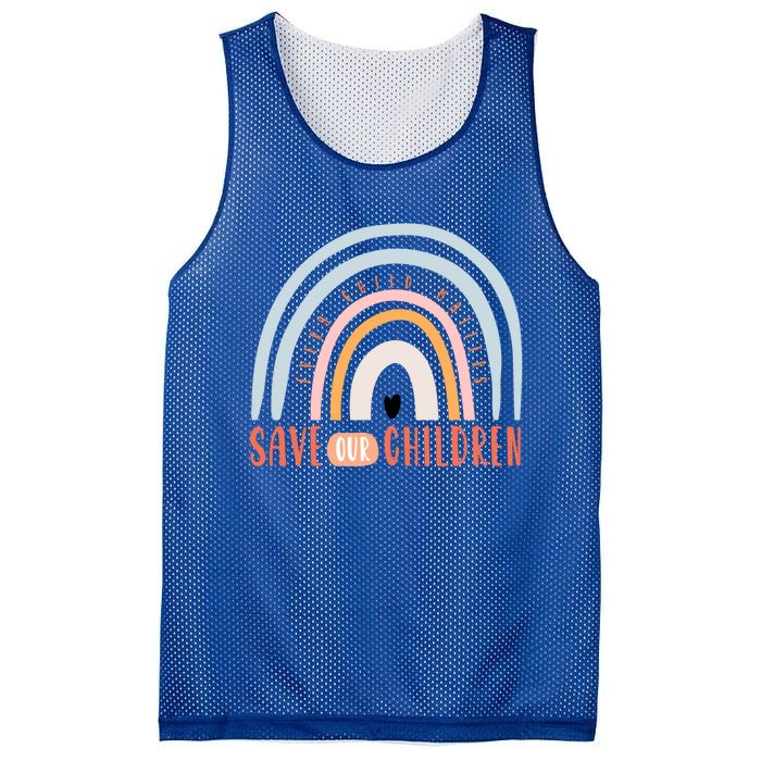 Save Our End Trafficking Awareness Gift Mesh Reversible Basketball Jersey Tank