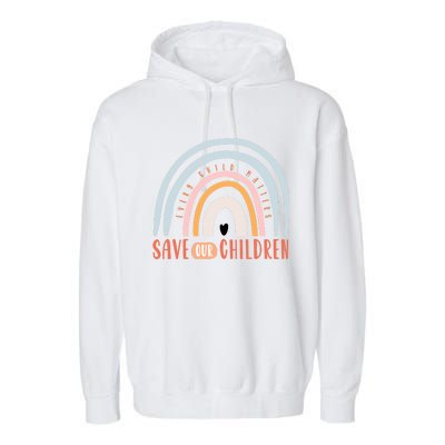 Save Our End Trafficking Awareness Gift Garment-Dyed Fleece Hoodie