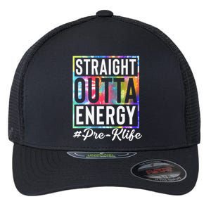 Straight Outta Energy Prek Life Gift Funny Teacher Flexfit Unipanel Trucker Cap