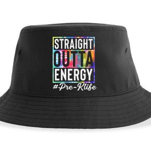 Straight Outta Energy Prek Life Gift Funny Teacher Sustainable Bucket Hat