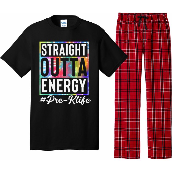 Straight Outta Energy Prek Life Gift Funny Teacher Pajama Set