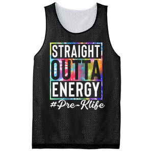 Straight Outta Energy Prek Life Gift Funny Teacher Mesh Reversible Basketball Jersey Tank