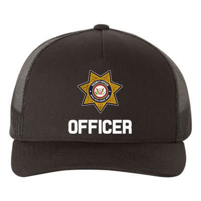 Security Officer Enforcement Badge Police Guards Duty Yupoong Adult 5-Panel Trucker Hat