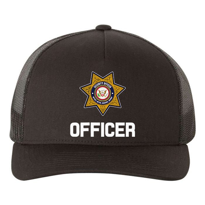 Security Officer Enforcement Badge Police Guards Duty Yupoong Adult 5-Panel Trucker Hat