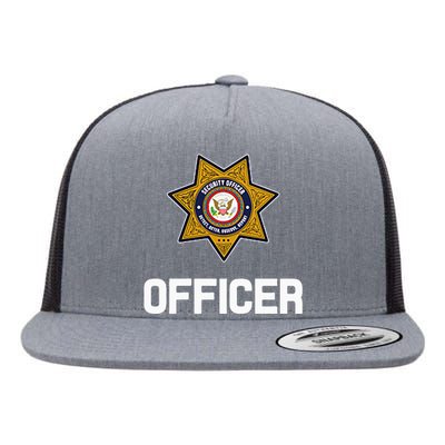 Security Officer Enforcement Badge Police Guards Duty Flat Bill Trucker Hat