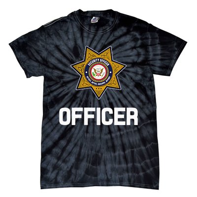 Security Officer Enforcement Badge Police Guards Duty Tie-Dye T-Shirt