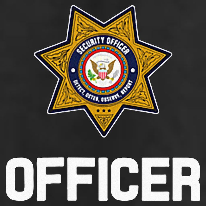 Security Officer Enforcement Badge Police Guards Duty Golf Towel