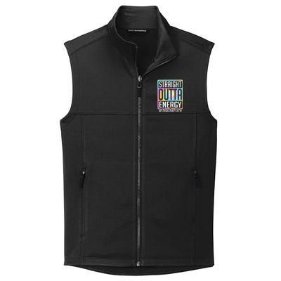 Straight Outta Energy Teacher Life Tie Dye Collective Smooth Fleece Vest