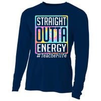 Straight Outta Energy Teacher Life Tie Dye Cooling Performance Long Sleeve Crew