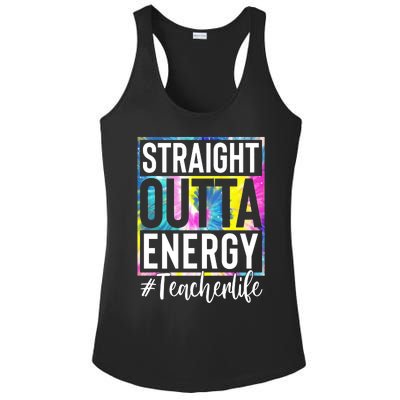 Straight Outta Energy Teacherlife Ladies PosiCharge Competitor Racerback Tank