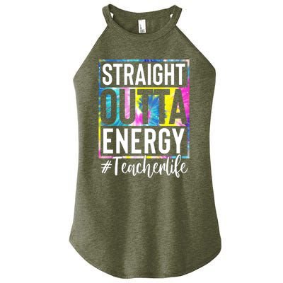 Straight Outta Energy Teacherlife Women’s Perfect Tri Rocker Tank