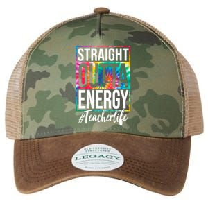 Straight Outta Energy Teacher Life Summer Legacy Tie Dye Trucker Hat