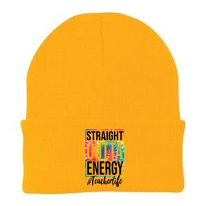 Straight Outta Energy Teacher Life Summer Knit Cap Winter Beanie