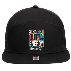 Straight Outta Energy Teacher Life Summer 7 Panel Mesh Trucker Snapback Hat