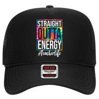 Straight Outta Energy Teacher Life Summer High Crown Mesh Back Trucker Hat