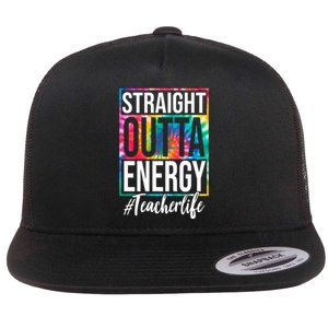 Straight Outta Energy Teacher Life Summer Flat Bill Trucker Hat