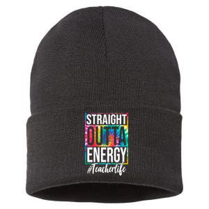 Straight Outta Energy Teacher Life Summer Sustainable Knit Beanie