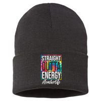 Straight Outta Energy Teacher Life Summer Sustainable Knit Beanie