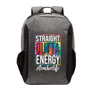 Straight Outta Energy Teacher Life Summer Vector Backpack