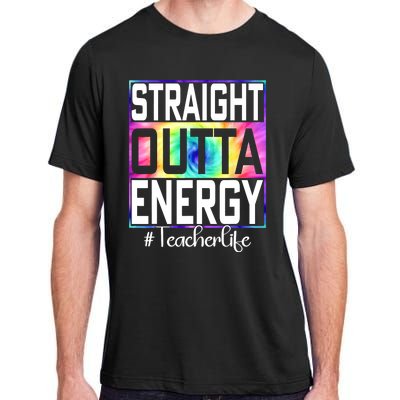 Straight Outta Energy Teacher Life Gifts Funny Adult ChromaSoft Performance T-Shirt