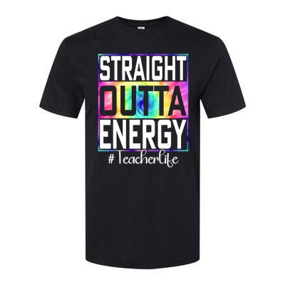 Straight Outta Energy Teacher Life Gifts Funny Softstyle CVC T-Shirt