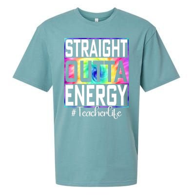 Straight Outta Energy Teacher Life Gifts Funny Sueded Cloud Jersey T-Shirt