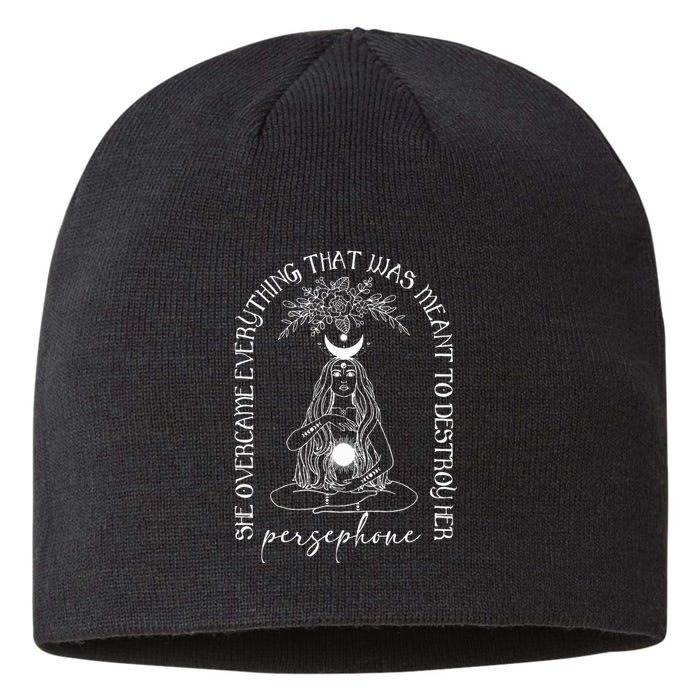 She Overcame Everything Greek Mythology Academia Sustainable Beanie