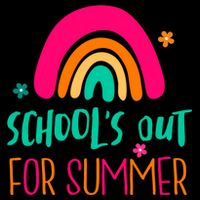 Schools Out For Summer Cute Rainbow Impact Tech Backpack