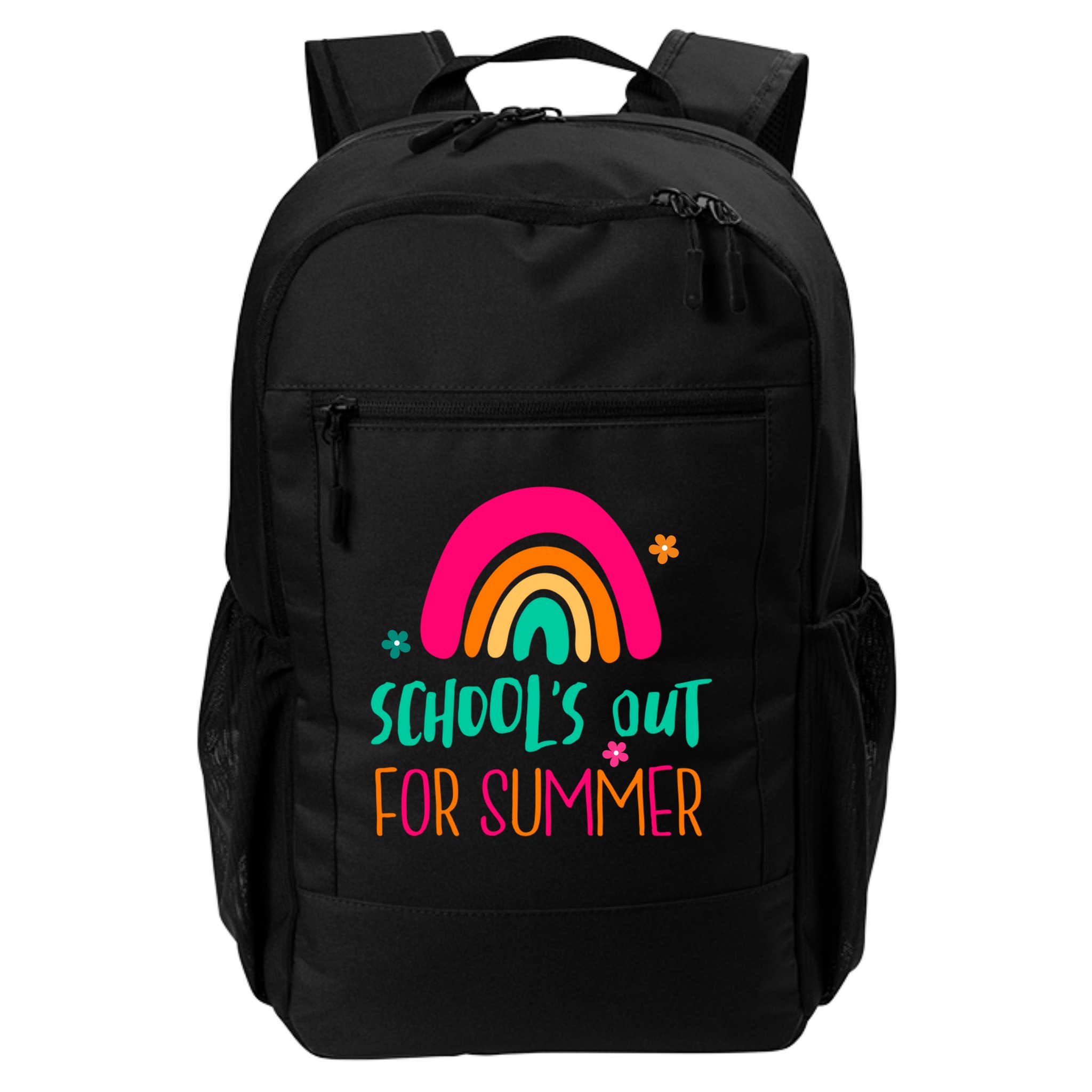 Schools Out For Summer Cute Rainbow Backpack