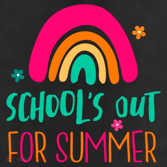 Schools Out For Summer Cute Rainbow 11oz C Handle Ceramic Mug