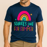 Schools Out For Summer Cute Rainbow Cooling Performance Crew T-Shirt