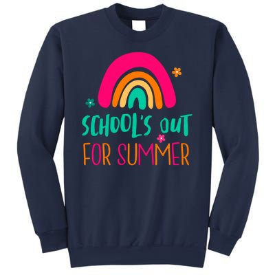 Schools Out For Summer Cute Rainbow Sweatshirt