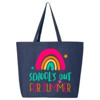 Schools Out For Summer Cute Rainbow 25L Jumbo Tote