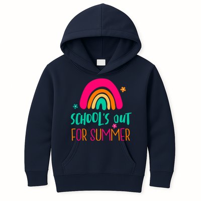 Schools Out For Summer Cute Rainbow Kids Hoodie