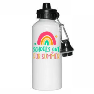 Schools Out For Summer Cute Rainbow Aluminum Water Bottle 