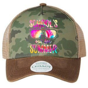 Schools Out For Summer Last Day Of School Teacher Legacy Tie Dye Trucker Hat