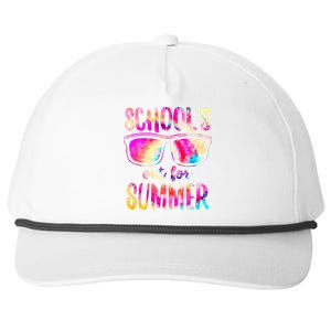 Schools Out For Summer Last Day Of School Teacher Snapback Five-Panel Rope Hat