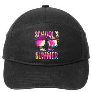 Schools Out For Summer Last Day Of School Teacher 7-Panel Snapback Hat