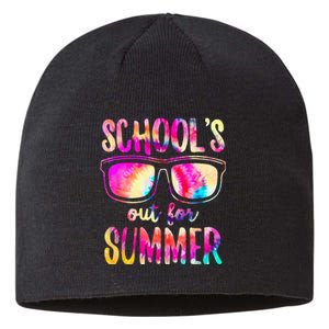 Schools Out For Summer Last Day Of School Teacher Sustainable Beanie